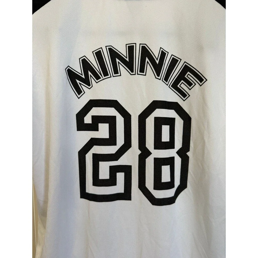 Women’s Disney Minnie Mouse Baseball Jersey #28 Size Medium